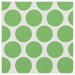 Kelly Green Mod Dots Stoff