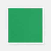 Kelly Green Paper Napkin Serviette (Vorderseite)