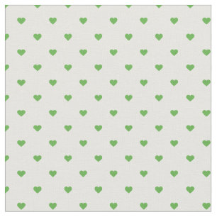 Kelly Green Polka Dot Hearts Stoff