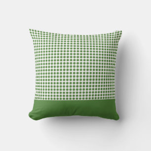 Kelly Green Polka Dots Pattern Kissen