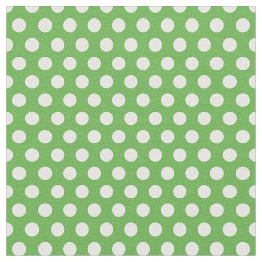 Kelly Green Polka Dots Stoff (Nahaufnahme)