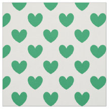 Kelly green polka herzen auf weiß