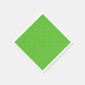 Kelly Green Punkt Design Napkins Serviette (Ecke)