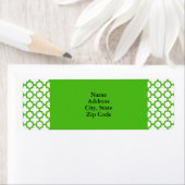 Kelly Green Quatrefoil Muster (Insitu)