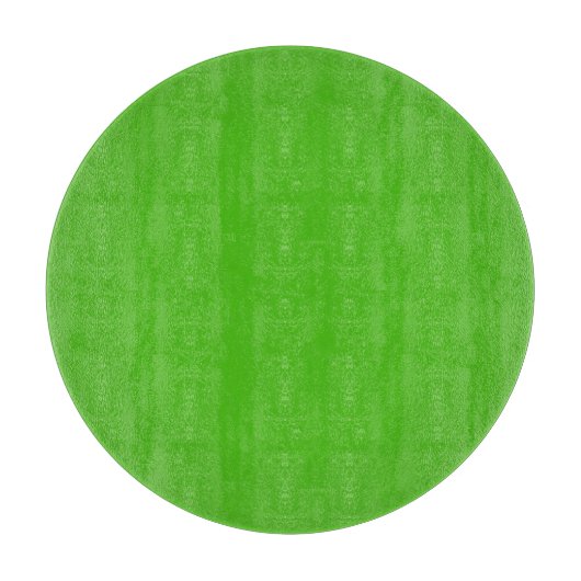 Kelly Green Round Glass Cutting Board Schneidebrett (Vorderseite)