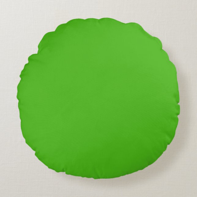 Kelly Green Round Pillow Rundes Kissen (Vorderseite)