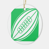 Kelly Green Rugby Keramikornament (Links)
