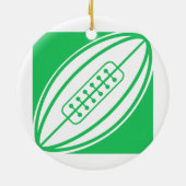 Kelly Green Rugby Keramikornament (Hinten)