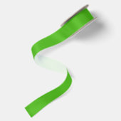 Kelly Green Satin Satinband (Rückseite)