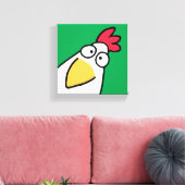Kelly Green SERIOUS CHICKEN von Sandra Boynton Leinwanddruck (Insitu (Wohnzimmer))
