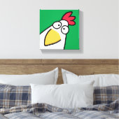 Kelly Green SERIOUS CHICKEN von Sandra Boynton Leinwanddruck (Insitu (Schlafzimmer))