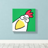 Kelly Green SERIOUS CHICKEN von Sandra Boynton Leinwanddruck (Insitu (Holzboden))