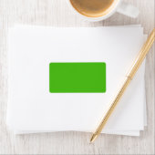 Kelly Green Solid Color Adressaufkleber (Insitu)