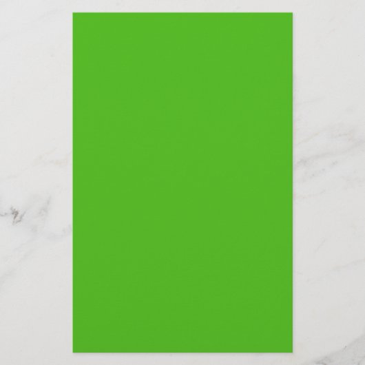 Kelly Green Solid Color Briefpapier (Vorderseite)