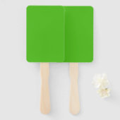 Kelly Green Solid Color Fächer (Vorne und Hinten)