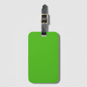 Kelly Green Solid Color Gepäckanhänger (Vorderseite Vertikal)