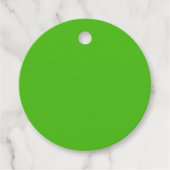 Kelly Green Solid Color Geschenkanhänger (Vorderseite)