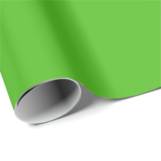 Kelly Green Solid Color Geschenkpapier (Rolleneckpunkt)