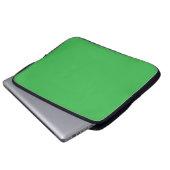 Kelly Green Solid Color Laptopschutzhülle (Vorne Knopf)