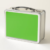 Kelly Green Solid Color Metall Brotdose (Rückseite)