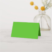Kelly Green Solid Color Platzkarte (Rückseite)
