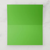 Kelly Green Solid Color Platzkarte (Innenseite Aufgefaltet)