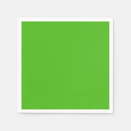 Kelly Green Solid Color Serviette (Vorderseite)