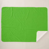 Kelly Green Solid Color Sherpadecke (Vorderseite (Horizontal))