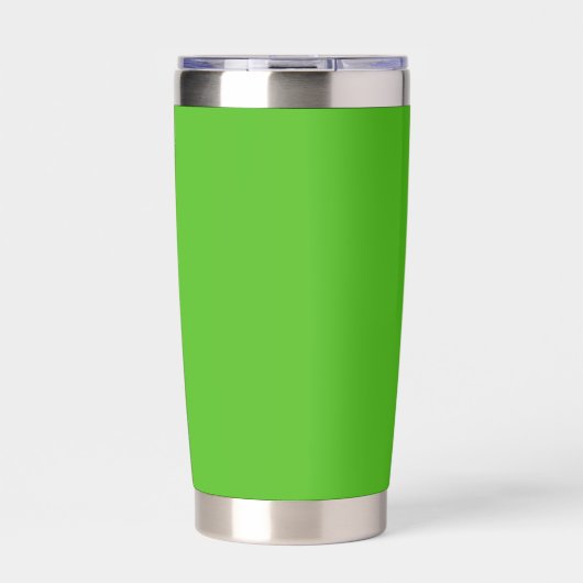 Kelly Green Solid Color Thermobecher (Vorderseite)
