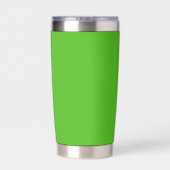 Kelly Green Solid Color Thermobecher (Rückseite)