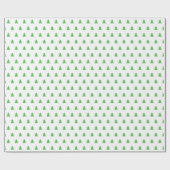 Kelly Green Style Christmas Pine Tree Minimalistis Geschenkpapier (Flach)