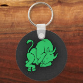 Kelly Green Taurus Schlüsselanhänger (Vorderseite)