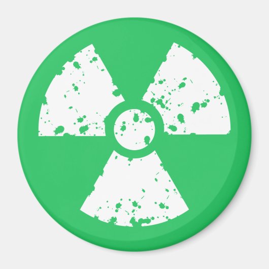 Kelly Green Toxic Waste Magnet (Vorne)