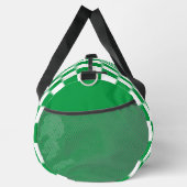 Kelly Green und White Checkered Muster Duffle Bag (Rechts)