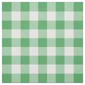 Kelly Green und White Gingham Pattern Fabric Stoff (Muster)