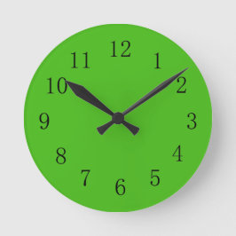 Kelly Green Wall Clock Runde Wanduhr