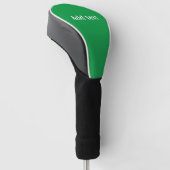 Kelly Grün einfarbig Golf Headcover (angewinkelt)