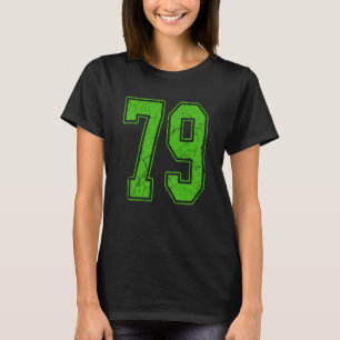 Kelly-Grün Nummer 79 Trikot Spieler Uniform #79 Fa T-Shirt