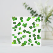 Kelly-grün „Shamrocks Falling“ (Stehend Vorderseite)