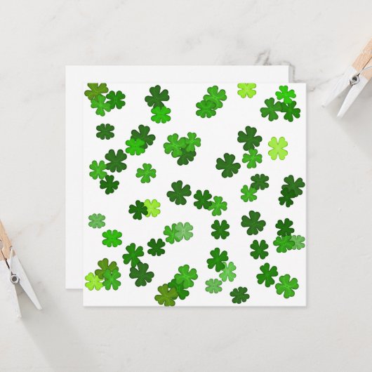Kelly-grün „Shamrocks Falling“ (Vorderseite/Rückseite Beispiel)