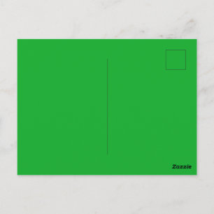 Kelly-Grünes minimalistisches Natur-Postkartendesi Postkarte