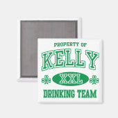 Kelly Irish Drinking Team Magnet (Vorderseite/Rückseite)