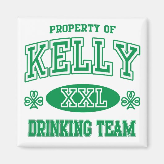 Kelly Irish Drinking Team Magnet (Vorne)