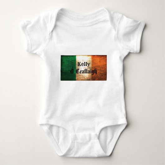 Kelly Irish Flag Baby Strampler (Vorderseite)