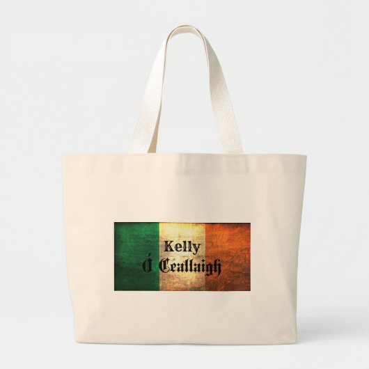 Kelly Irish Flag Jumbo Stoffbeutel (Vorne)