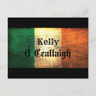 Kelly Irish Flag Postkarte