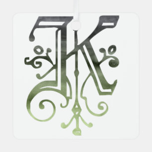 KELLY -K- Blattschiefer Ornament Aus Metall