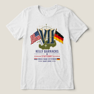 Kelly-Kaserne Stuttgart Kalter-Krieg-Veteran Tri-Blend Shirt
