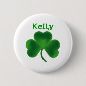 Kelly-Kleeblatt Button (Vorderseite)