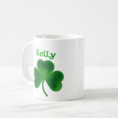 Kelly-Kleeblatt Kaffeetasse (Vorderseite Links)